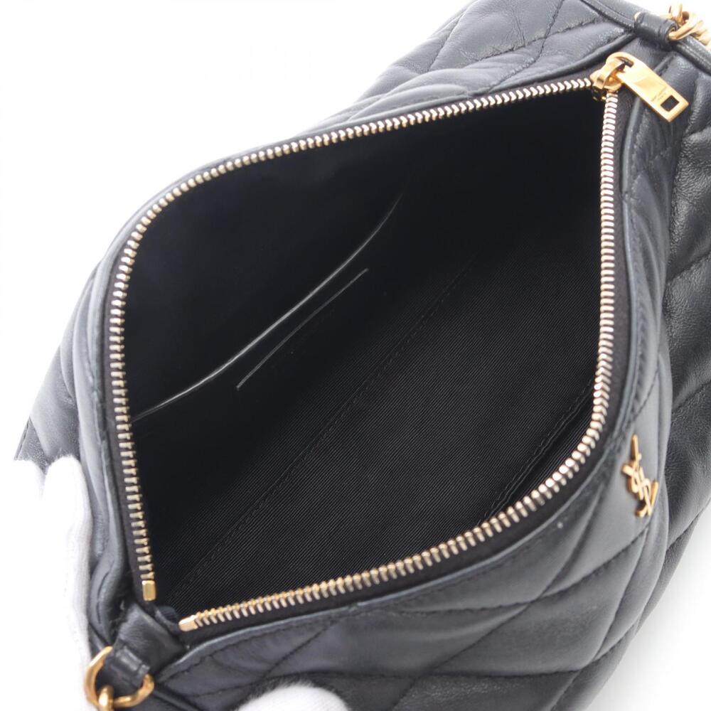 Saint Laurent Paris Sad Tube Bag Shoulder Leather Black - Picture 3 of 6